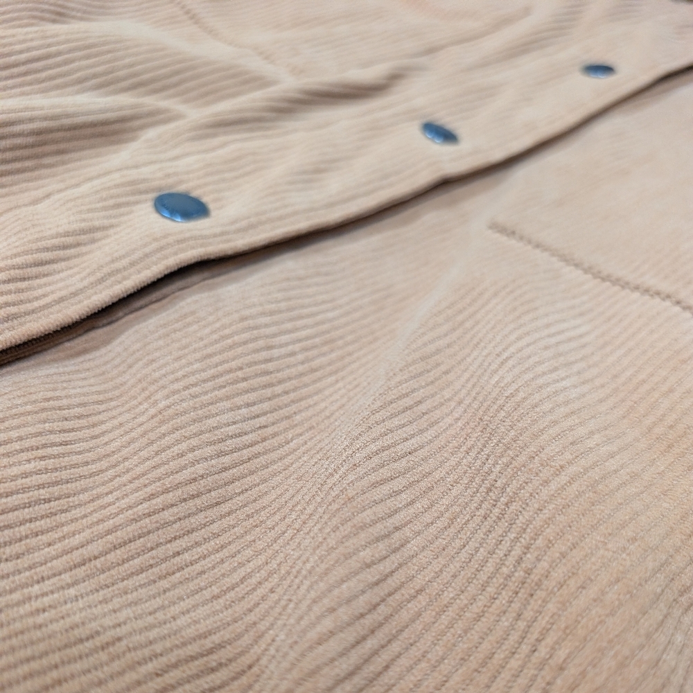 Columbia Women's M Blue Point Creek Corduroy Shirt Jacket - Carhartt Duck Brown - Picture 8 of 12